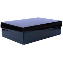 Small Gourmet Gift Box w/Lid - 34cm x 22cm x 9cmH / Black