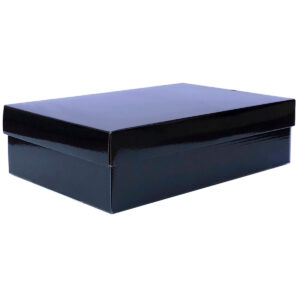 Small Gourmet Gift Box w/Lid - 34cm x 22cm x 9cmH / Black
