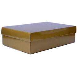 Small Gourmet Gift Box w/Lid- 34cm x 22cm x 9cmH / Gold