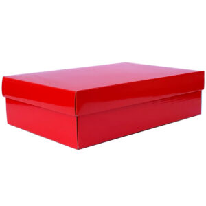 Small Gourmet Gift Box w/Lid - 34cm x 22cm x 9cmH / Red