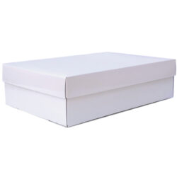 Small Gourmet Gift Box w/Lid - 34cm x 22cm x 9cmH / White