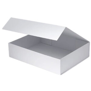 Magnetic Close Box 395mmx300mmx95mm, collapsible / Matte White