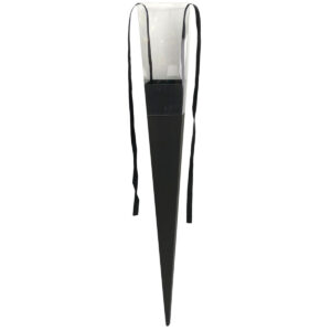PVC/Ribbed Cardboard Rose Holder x 12pk - 60cmL / Black