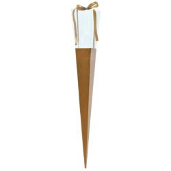 PVC/Ribbed Cardboard Rose Holder x 12pk - 60cmL / Kraft