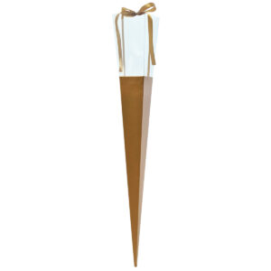 PVC/Ribbed Cardboard Rose Holder x 12pk - 60cmL / Kraft