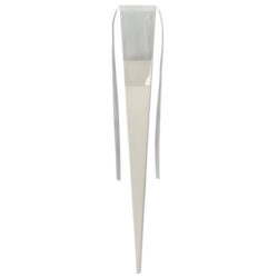 PVC/Ribbed Cardboard Rose Holder x 12pk - 60cmL / White