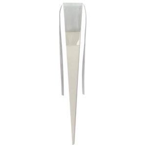 PVC/Ribbed Cardboard Rose Holder x 12pk - 60cmL / White