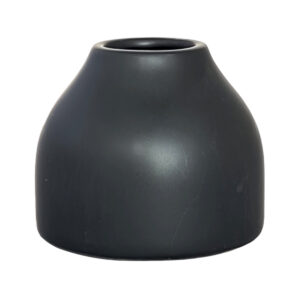 Hive Vessel Ceramic Vase (Set/4) - 5cmD x 9cmH / Black -1