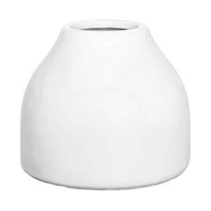 Hive Vessel Ceramic Vase (Set/4) - 5cmD x 9cmH / White -1