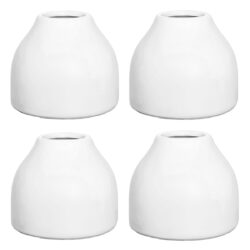 Hive Vessel Ceramic Vase (Set/4) - 5cmD x 9cmH / White -1