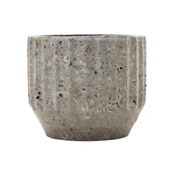 Sm Colosseum Cement Vase - 11cmD x 9.5cmH -1