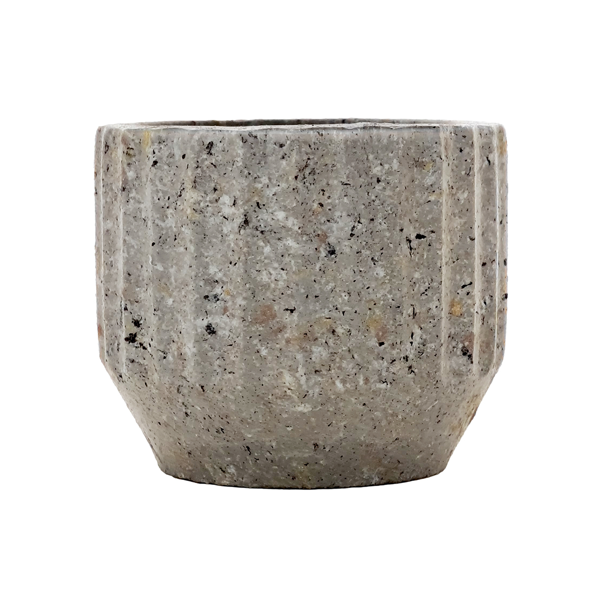 Sm Colosseum Cement Vase - 11cmD x 9.5cmH -1