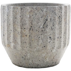 Large Colosseum Cement Vase 15cmD x 13cmH -1