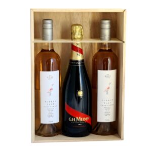 Lg Wood Hamper with Wood Lid - 37cmL x 26cmW x 11cmH -1