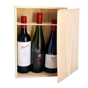 Lg Wood Hamper with Wood Lid - 37cmL x 26cmW x 11cmH -2