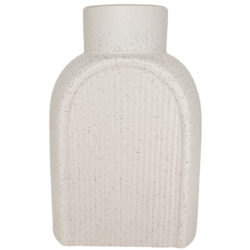 Lg Horizon Ceramic Vase - Top 7.8cmD x 22cmH / White -1
