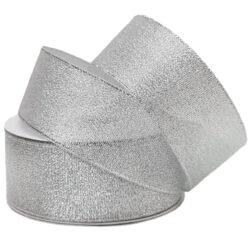 Metallic Ribbon - 38mm x 25m / Silver