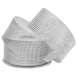 Fine Mesh with Metallic Thread - 38mm x 25mtrs / Silver