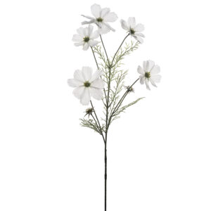 Artificial Cosmos Spray - 75cm / White