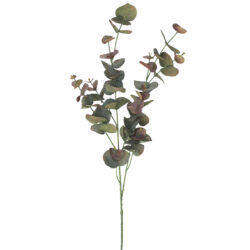 Artificial Eucalyptus Spray - 96cm / Green/Red