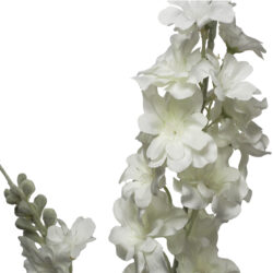 Danni Artificial Delphinium Spray - 84cmL / White