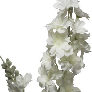 Danni Artificial Delphinium Spray - 84cmL / White