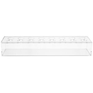 Acrylic Rectangle Flower Holder x 16 holes - 40cmL x 10cmW x 6.5cmH