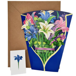 3D Popup Greeting Card / Tiger Lily Florals
