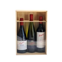 Lg Wood Hamper with Acrylic Lid - 37cmL x 26cmW x 11cmH -2