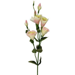 Artificial Lisianthus Spray - 75cmL / Cream/Pink -1