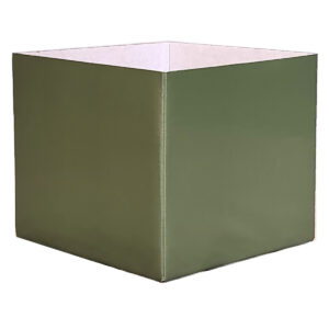 Small Flower Box - Gloss - 13cm x 13cm x 11.5cmH / Fern -1