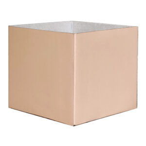 Small Flower Box - Gloss - 13cm x 13cm x 11.5cmH / Nude -1
