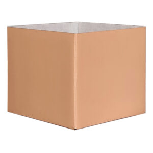 Small Flower Box - Gloss - 13cm x 13cm x 11.5cmH / Peach -1