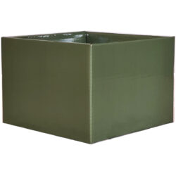 Medium Flower Box - Gloss - 17cm x 17cm x 12cmH / Fern -1