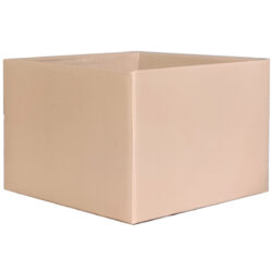 Medium Flower Box - Gloss - 17cm x 17cm x 12cmH / Nude -1