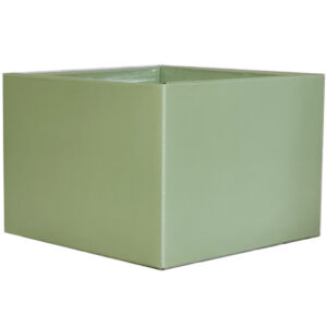 Medium Flower Box - Gloss - 17cm x 17cm x 12cmH / Sage -1