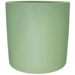 XL Verona Cylinder Ceramic Vase 21cmD x 21cmH / Satin Matte Soft Green