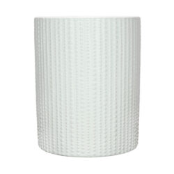 Waterfall Ceramic Pot 10.7cmD x 8.5cmH / White