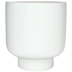Large Serene Ceramic Pot 22.5cmD x 24.5cmH / White