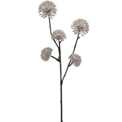 Metallic Allium Spray - 57cmL / Champagne Silver