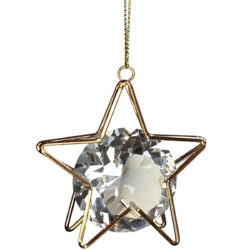 Star Diamond Hanging Christmas Ornament