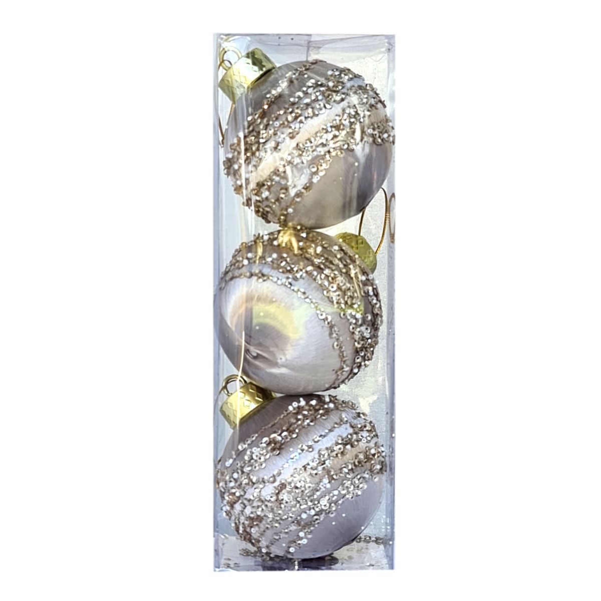 Christmas Champaign Satin Bauble