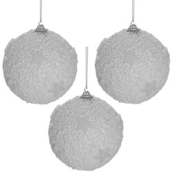 christmas snow bauble