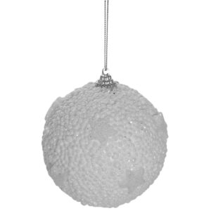 christmas snow bauble