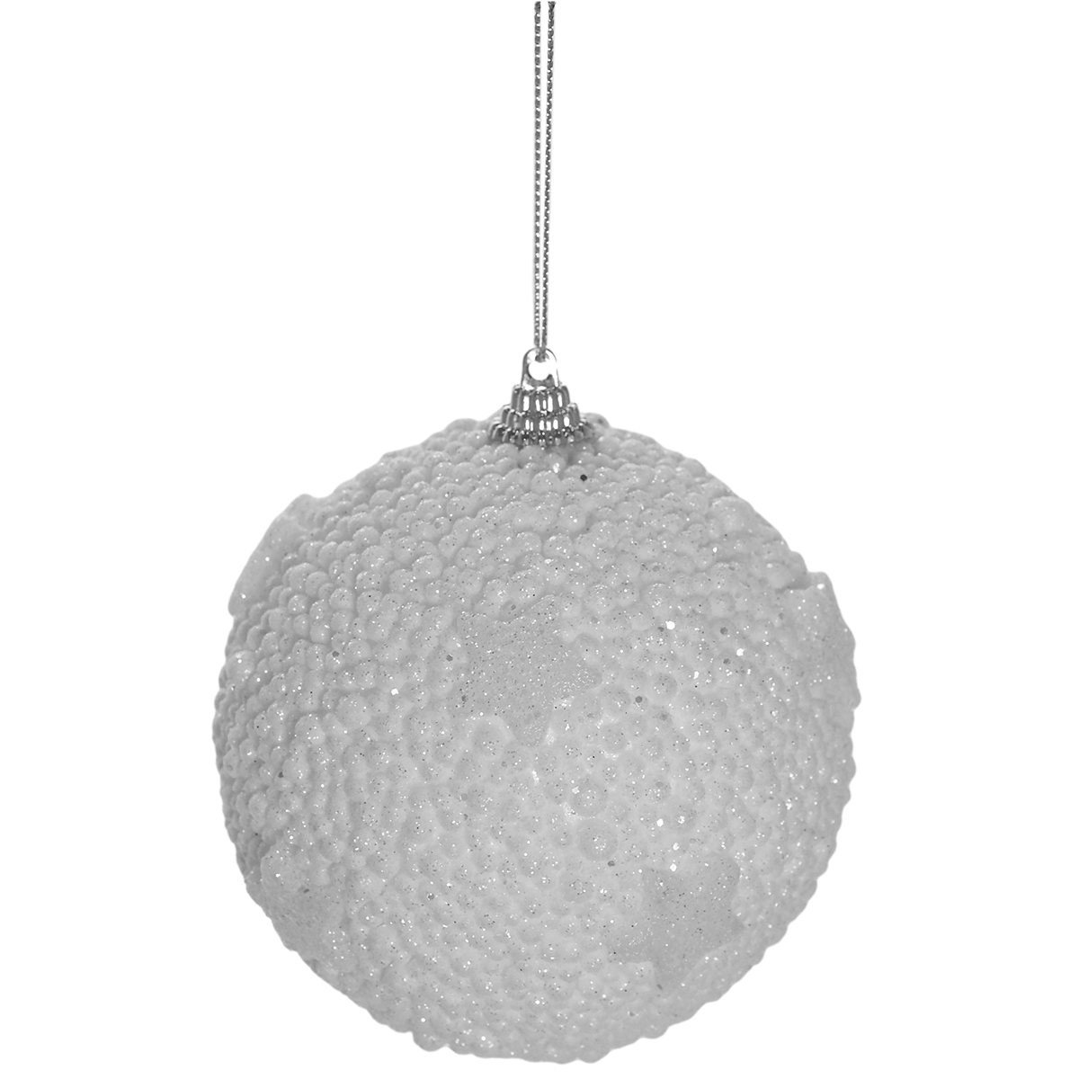 christmas snow bauble