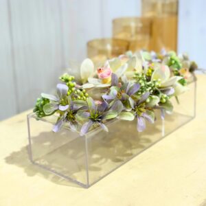 floral craft pots baskets ceramic planter vases acrylic rectangle vase glassware glass vase - 1
