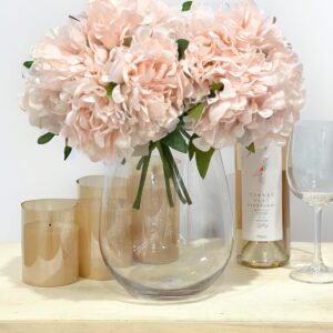 floral craft pots baskets ceramic planter vases round vase glassware glass vase -1