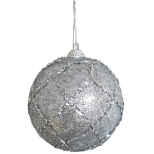 christmas silver bauble