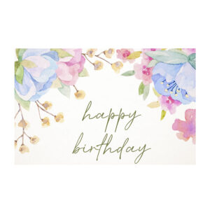 Happy Birthday Soft Florals