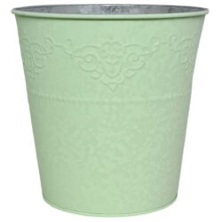 Antique Embossed Bucket / Green